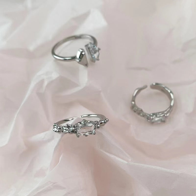 Women's Luxury Design Sense Niche Exquisite Cold Style Rings