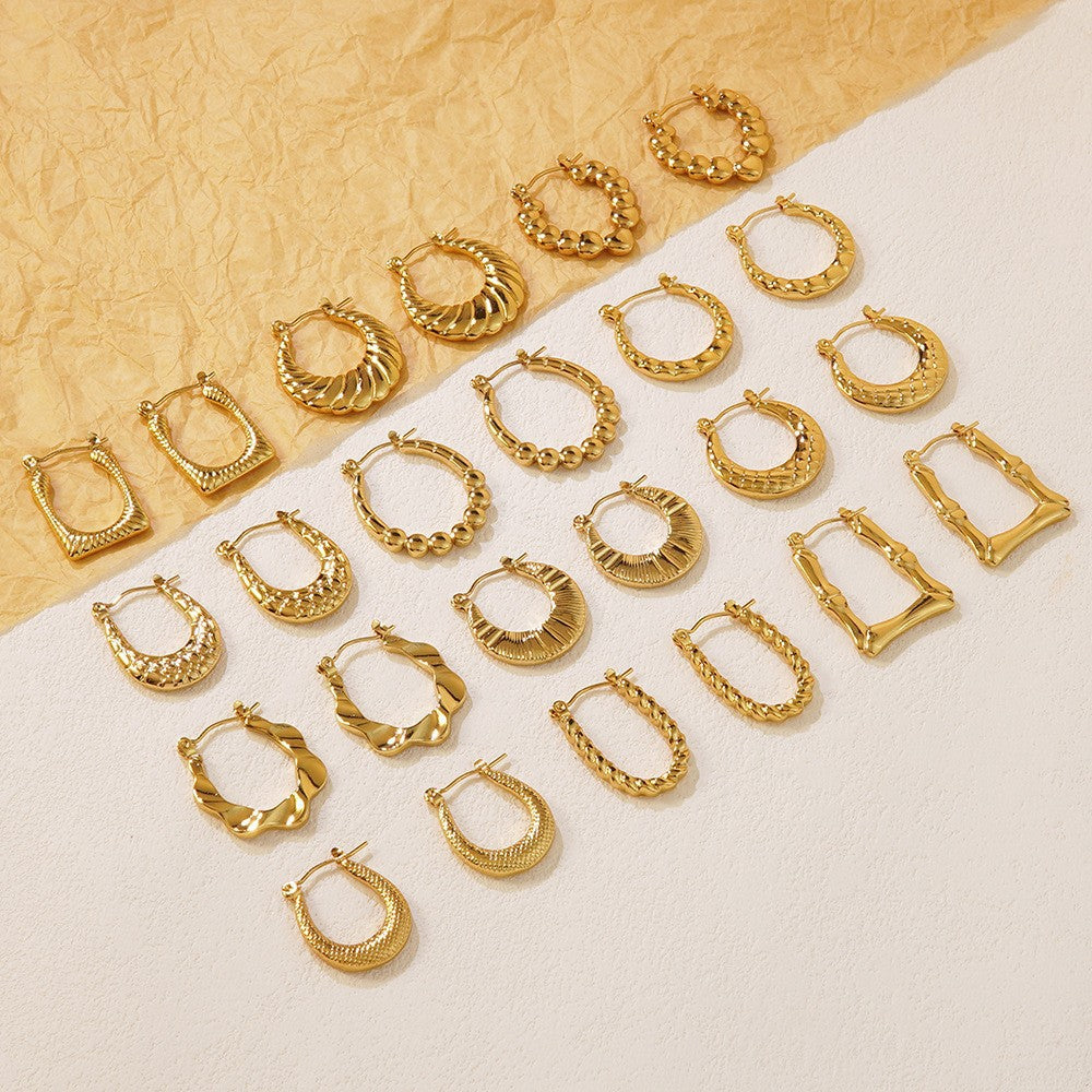 Luxury High Sense Titanium No Fading Ear Earrings