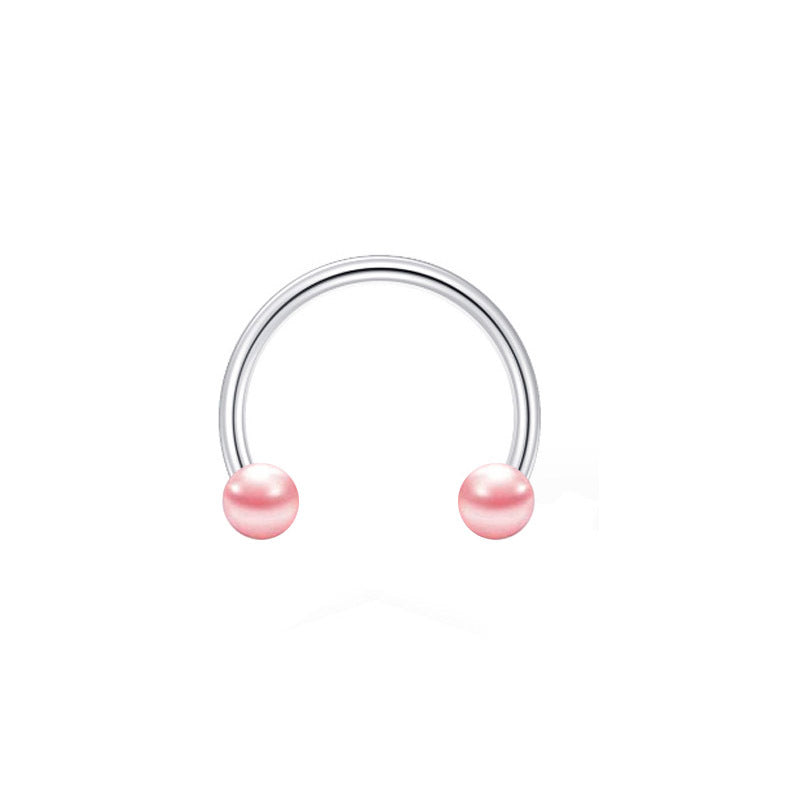 Peach Heart Horseshoe Star Ball Lip Rings