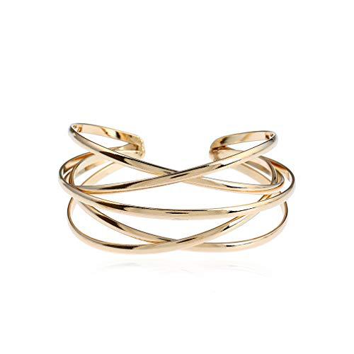 Slouchy Metal Opening Hollow Retro Bangle Bracelets