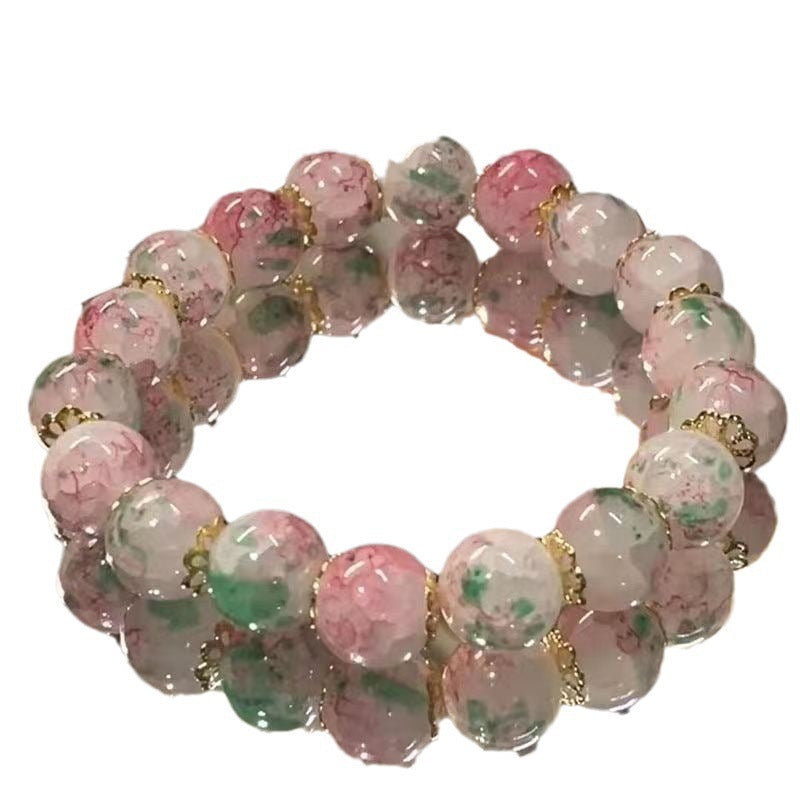 Cherry Blossom Glaze Female Design High Sense Bracelet