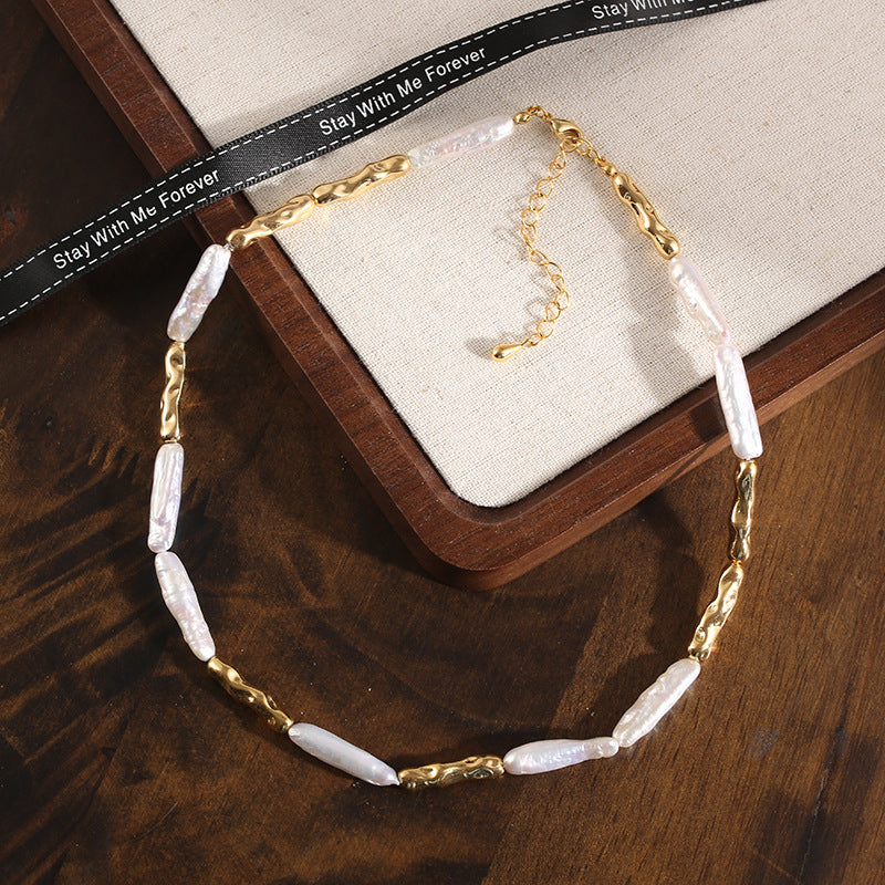 Freshwater Pearl Light Luxury Minority Sweater Chain High-grade Niche Necklace