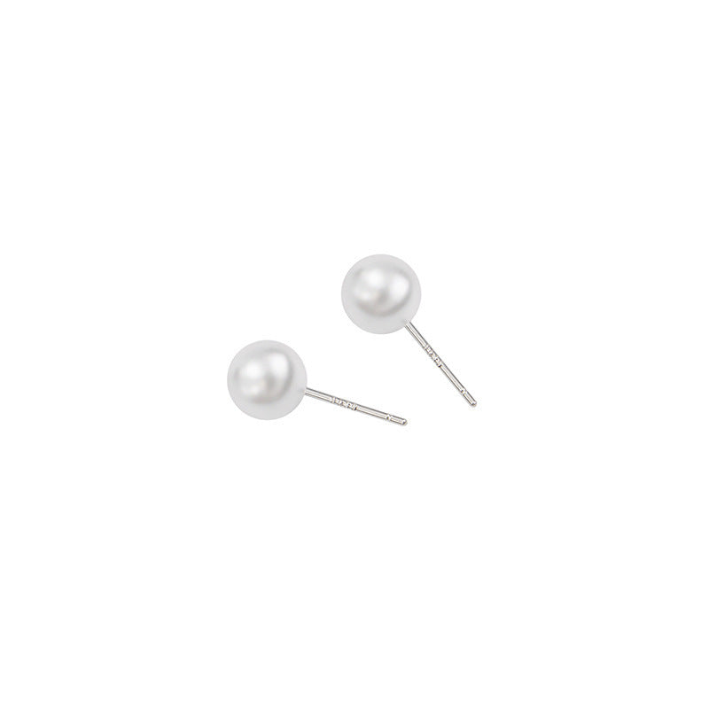 Needle Small Temperamental Pearl Female With Earrings