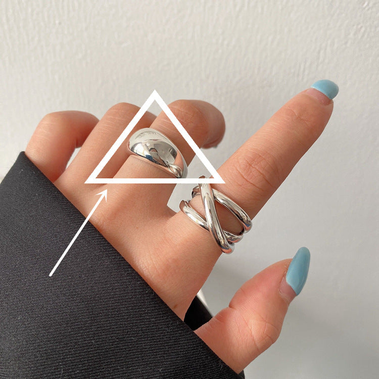 Women's Style Temperament Water Drop Retro Stylish Rings