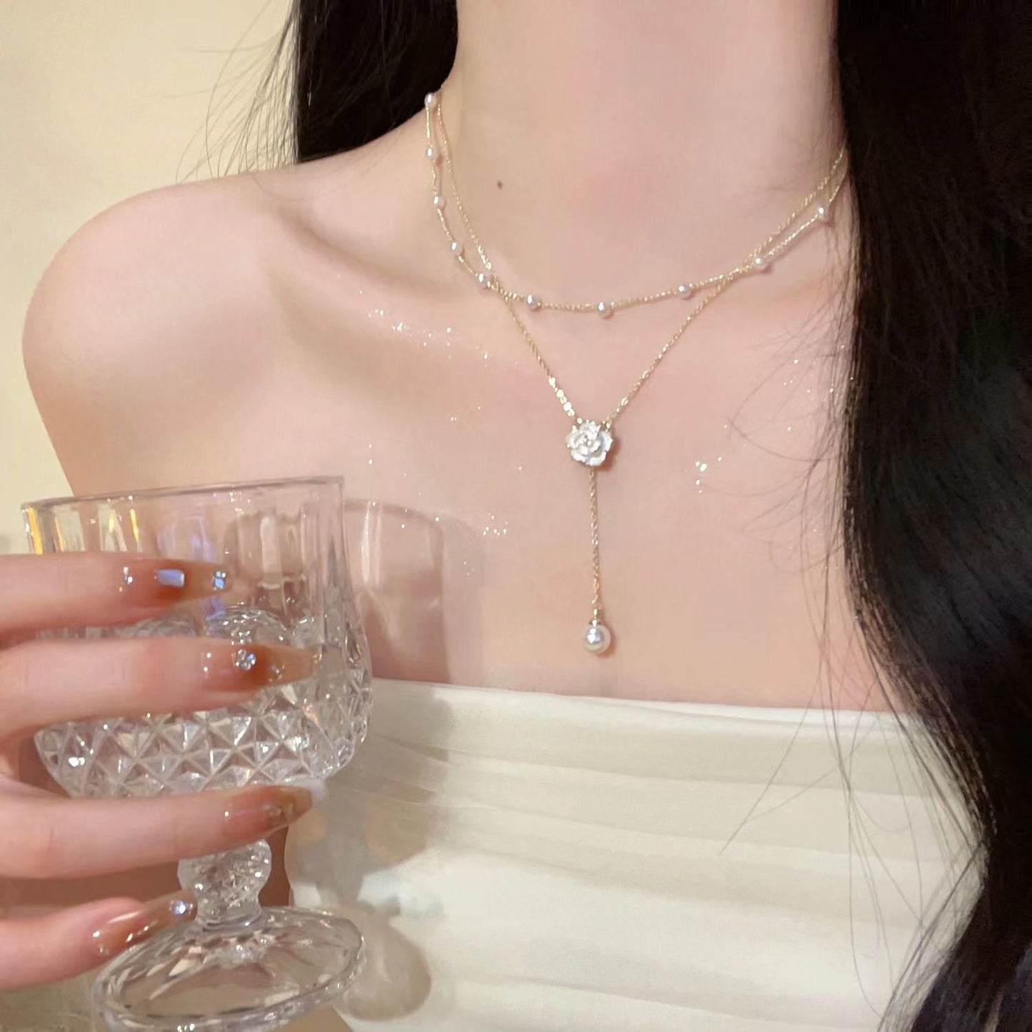 Pearl Design High-grade Light Luxury Clavicle Chain Necklace