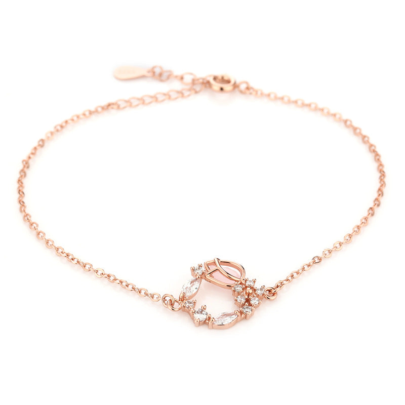 Luo Chen Fashion Korean Rose Flower Female Simple Bracelet