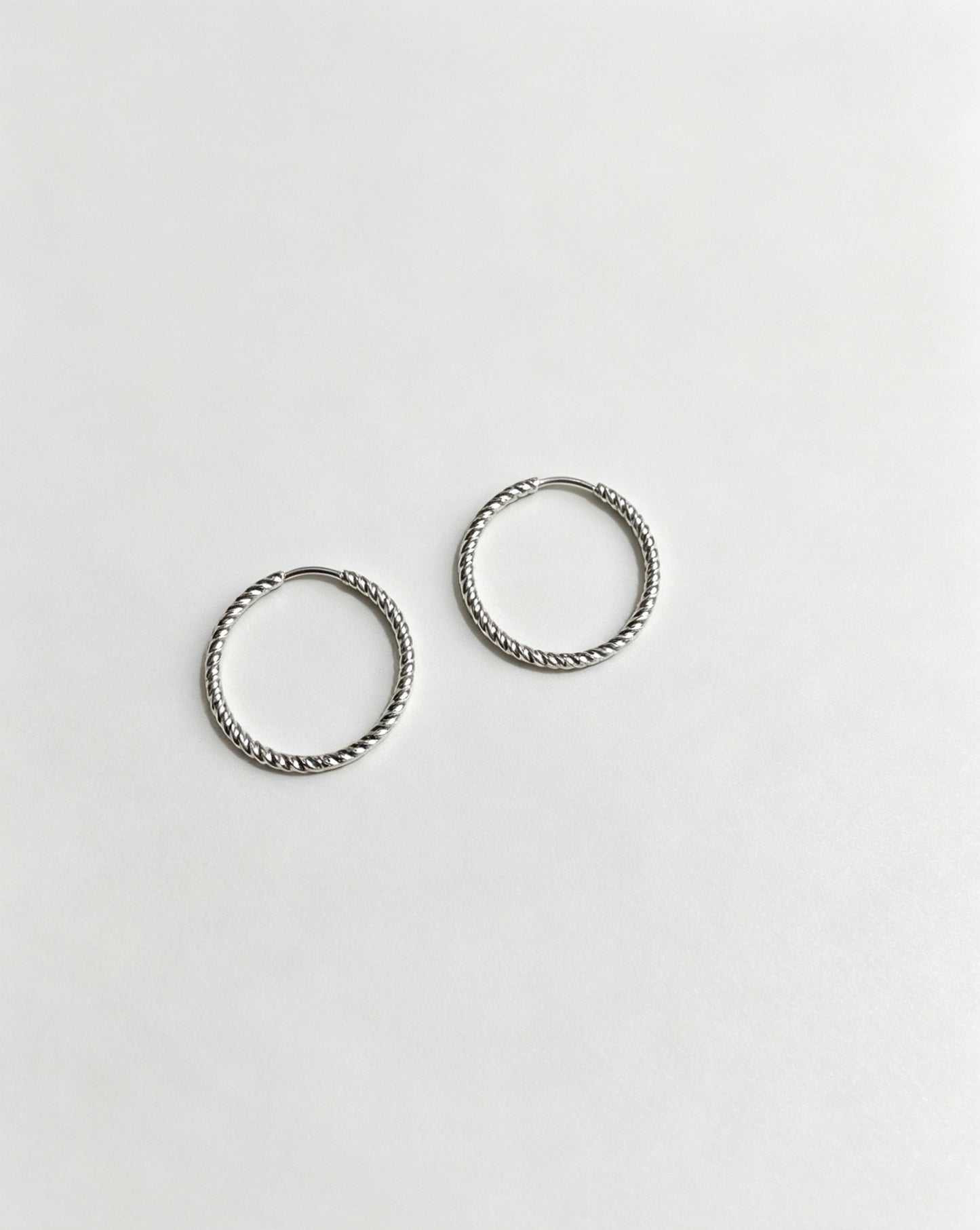 Stainless Steel Simple Ear Vintage Texture Earrings