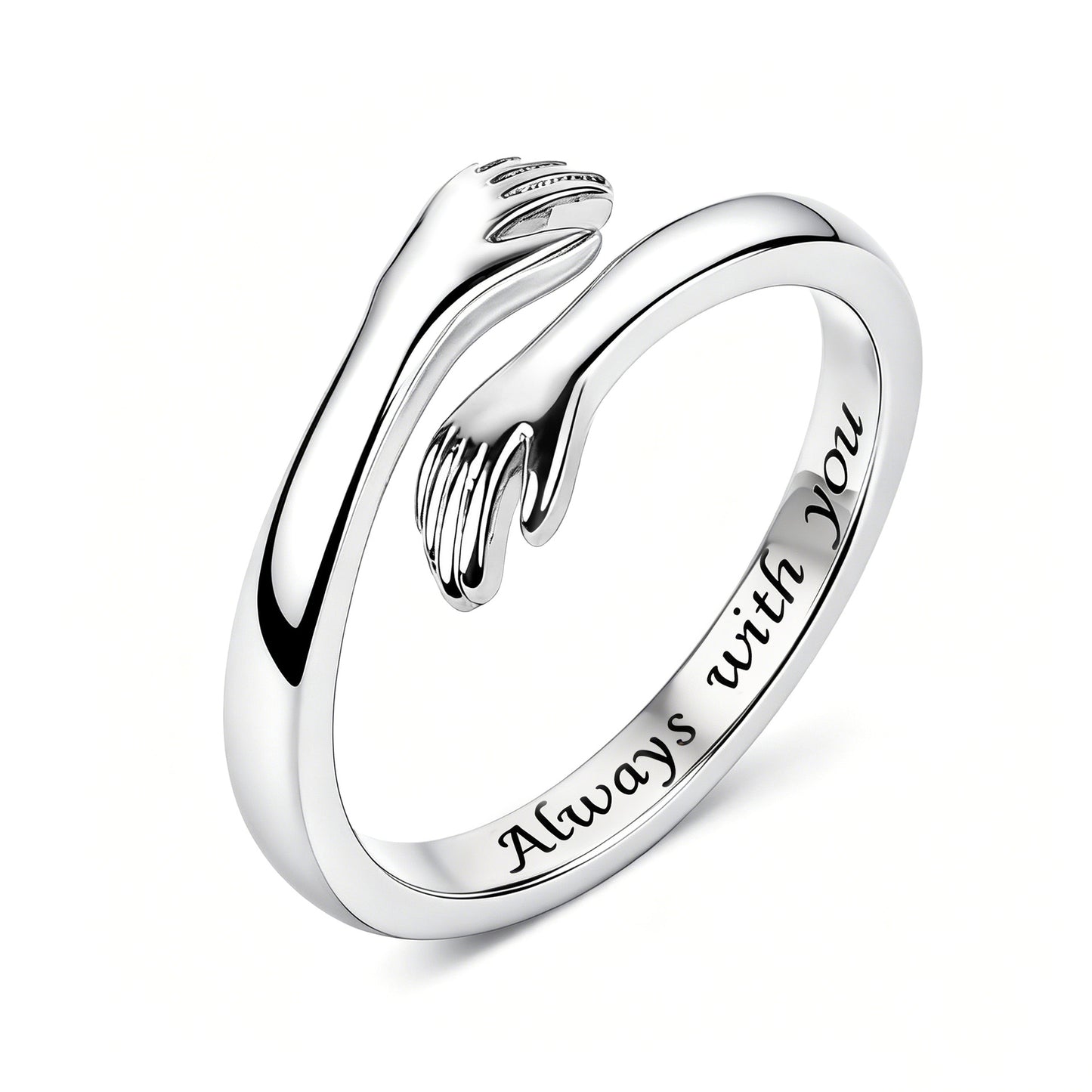 Opening Adjustable Lettering Hug You Card To Give Mom Mother's Rings