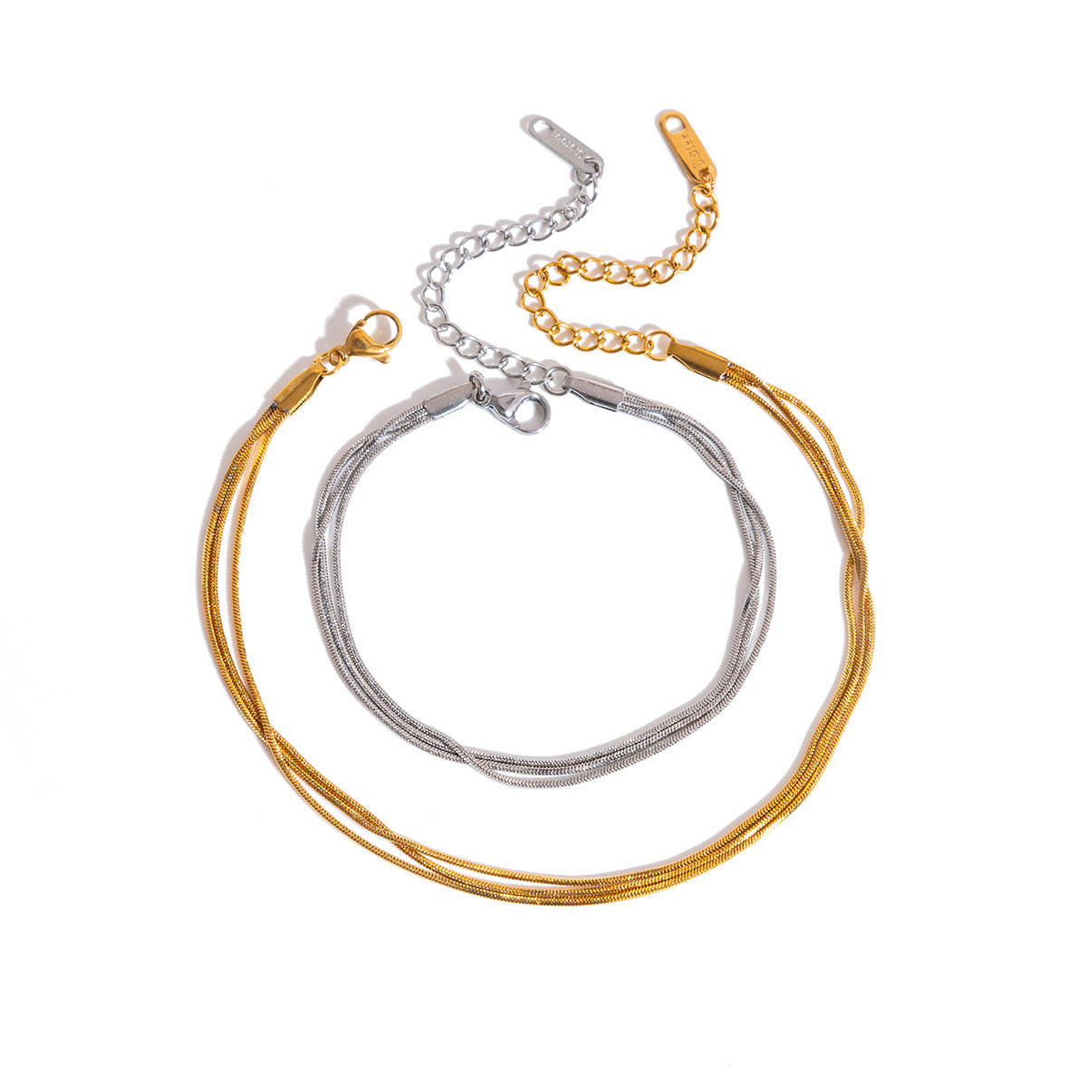 Stainless Steel Snake Bones Chain Stacked Light Luxury Minority Bracelet