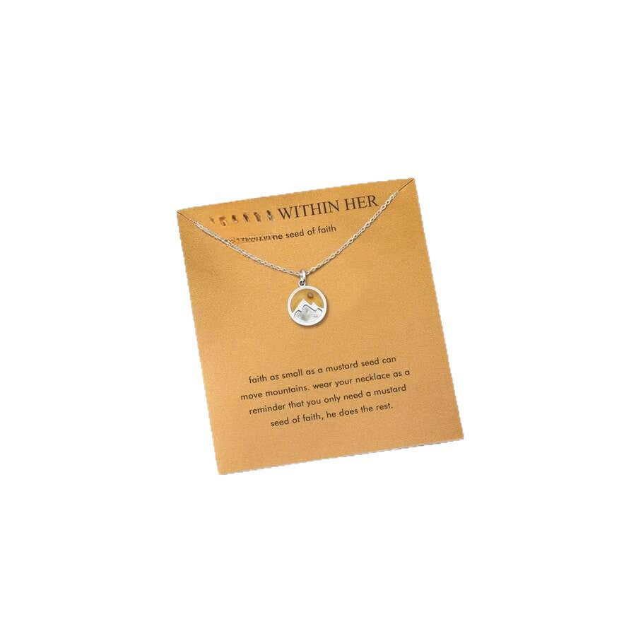 Stainless Steel Fashion Ing Vegetable Seeds Necklace