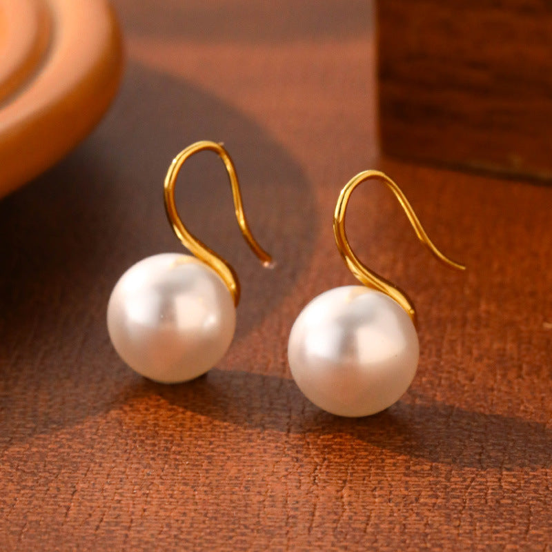 Women's Style All Match Pearl High Heels Earrings