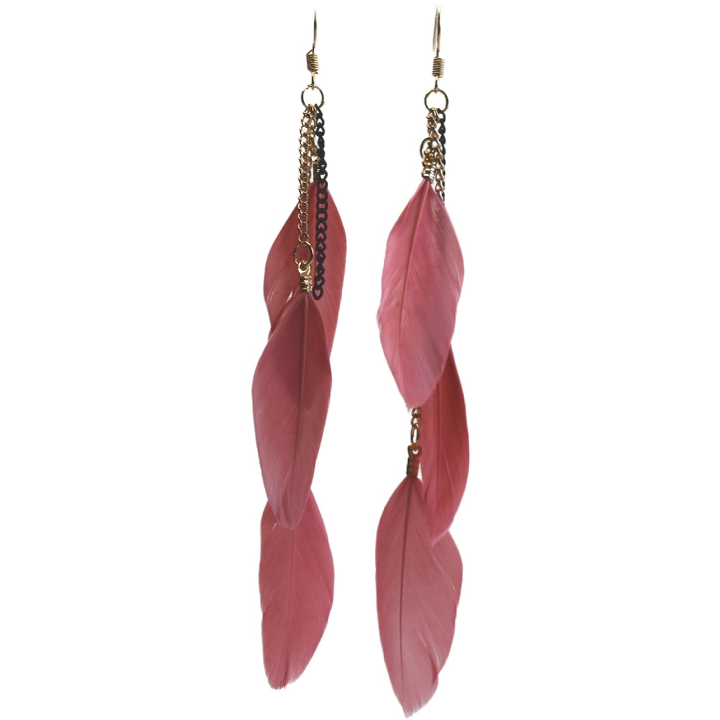 Classy Casual Cool Ethnic Style Feather Earrings