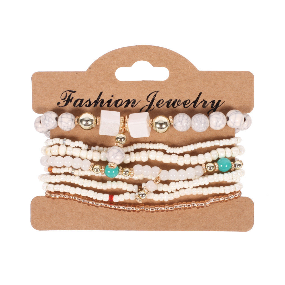 Creative Resin Alloy Ethnic Style Retro Handmade Bracelet