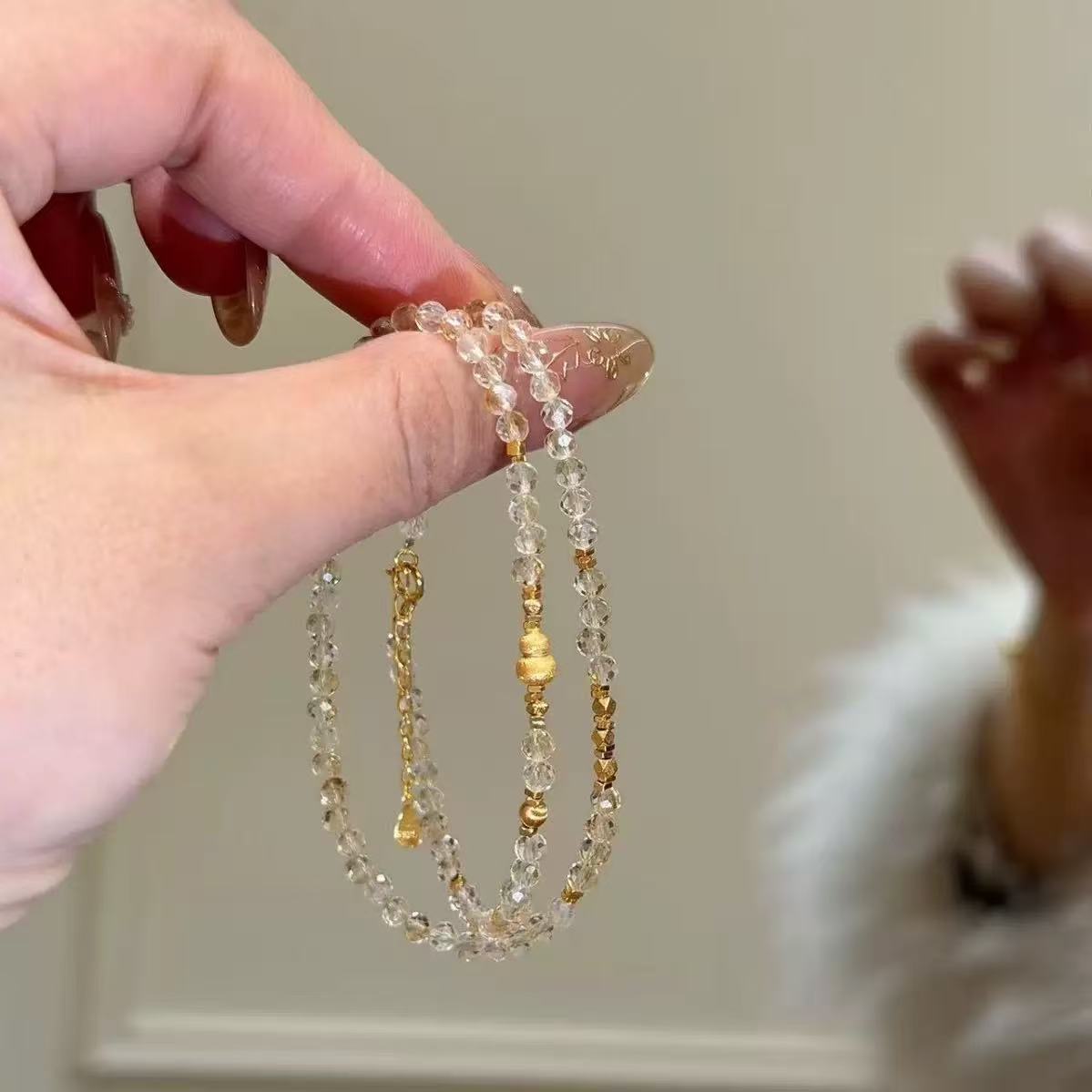 Women's Natural Citrine Light Luxury High-grade Sense Niche Bracelet