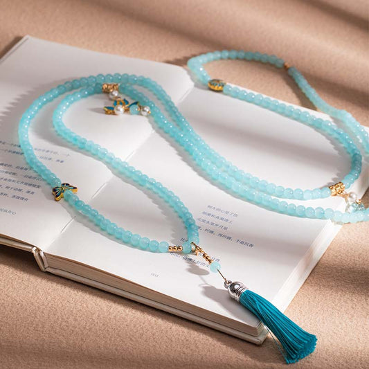 Chinese Costume Cheongsam Han Elements Glaze Necklace