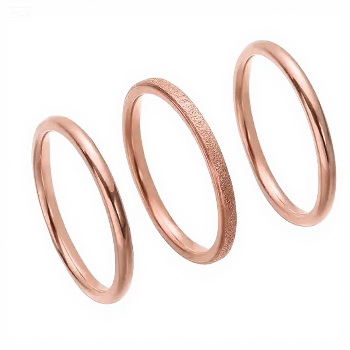 Titanium Female French Style Niche Advanced Light Luxury Iii Ring