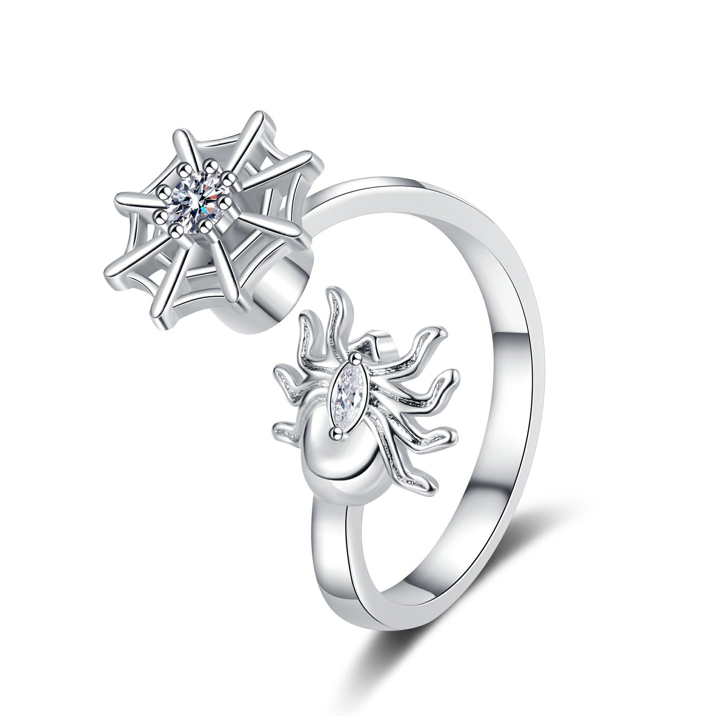 Web Spinning Female Personality Wild Relieve Rings