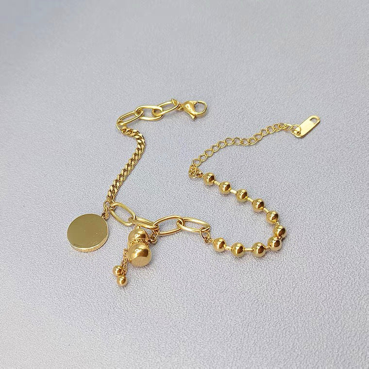 Women's Calabash Court Hip Hop Rose Gold Bracelets