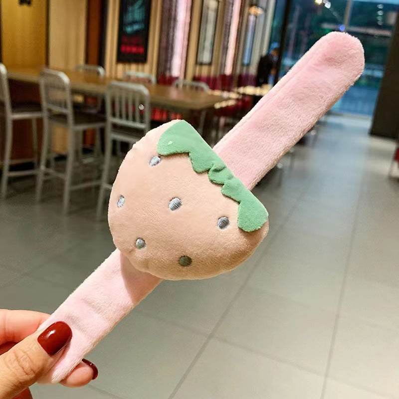 Children's Plush Holiday Gifts Present Wrist Strap Bracelet