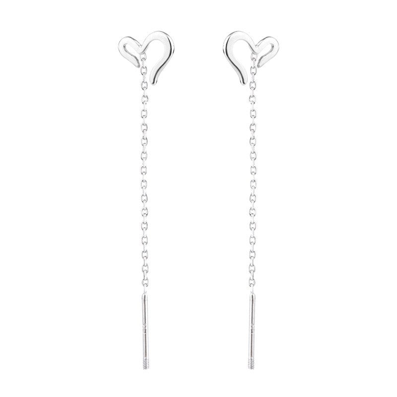 Women's Open Heart Shape Earline Light Luxury Minority Ear Line