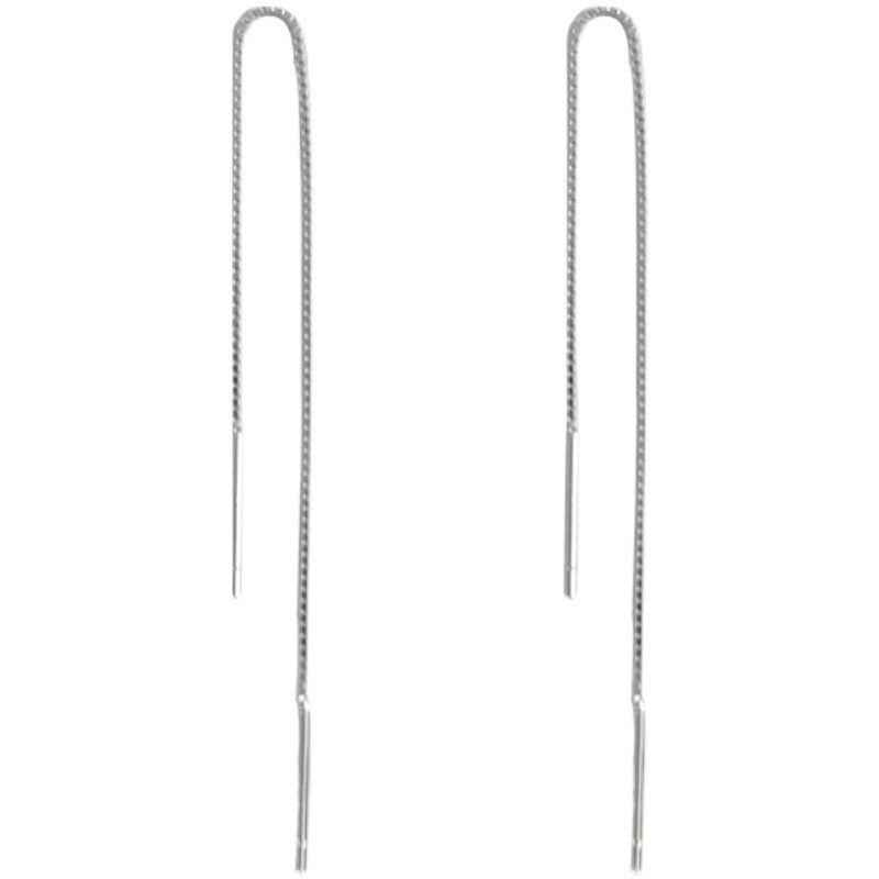 Women's Niche Design Long Round Face Slimming Ear Line