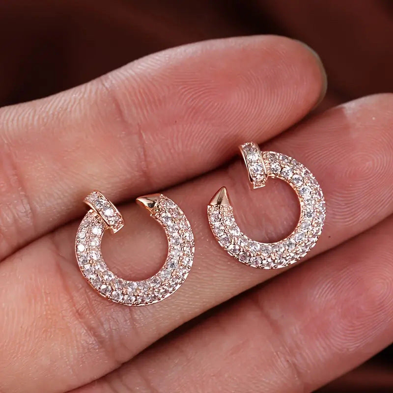 Shi Simple Nail Ear Temperament Small Personalized Stud Earrings