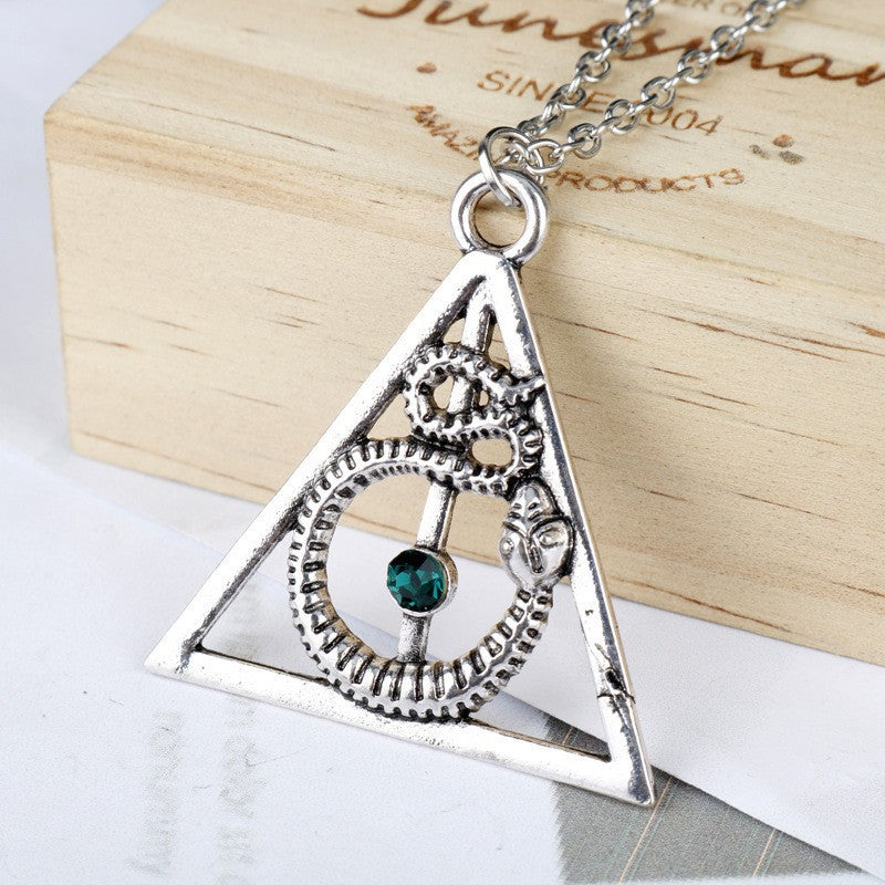 Television Magic Academy Chateau Death Creative Flying Bird Necklace