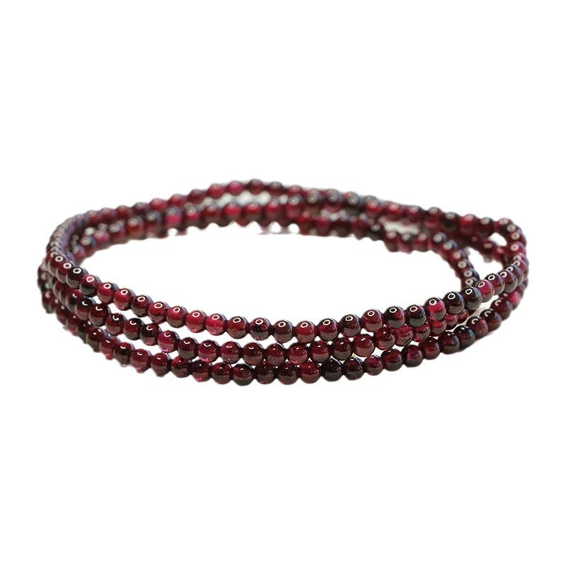 Women's Garnet Wine Red Crystal Gift Bracelet