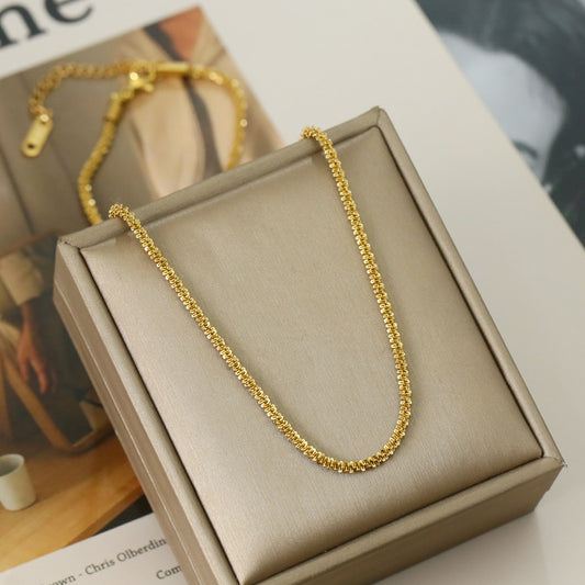 Fashion Niche Starry Titanium Steel Female Necklaces