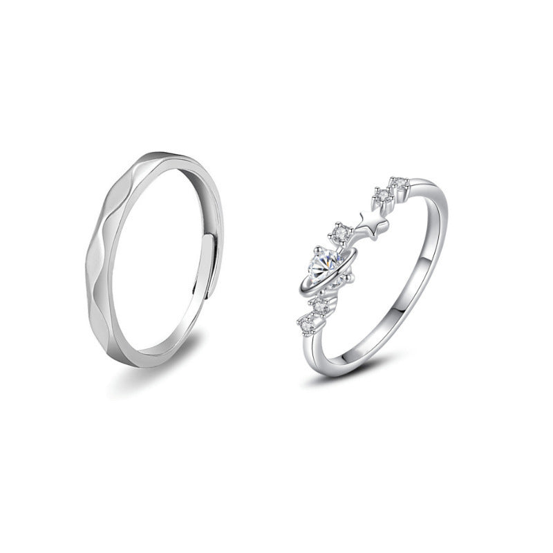 Women's & Men's Light Luxury High Sense Planet Opening Valentine's Rings