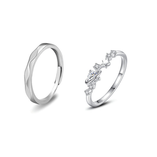 Women's & Men's Light Luxury High Sense Planet Opening Valentine's Rings
