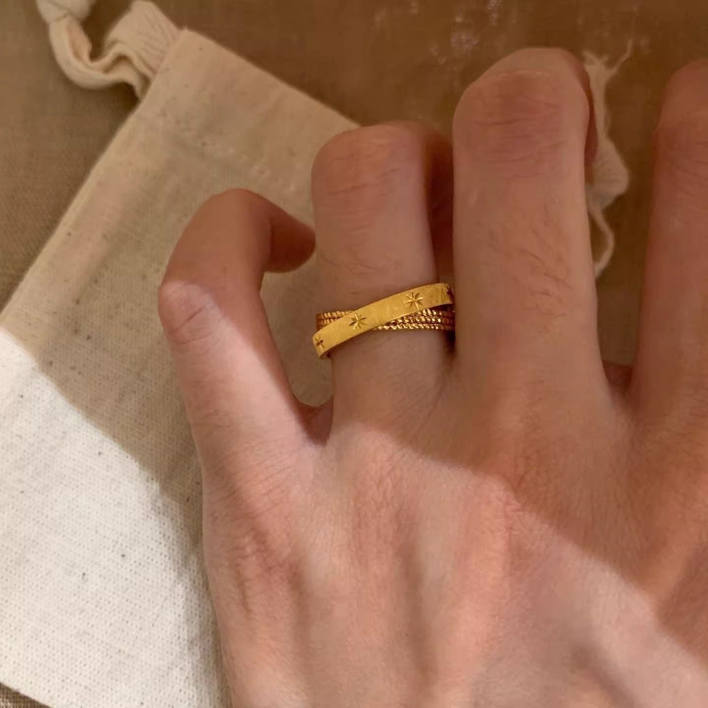 Zircon Simple Female Opening Adjustable Index Finger Light Luxury Rings
