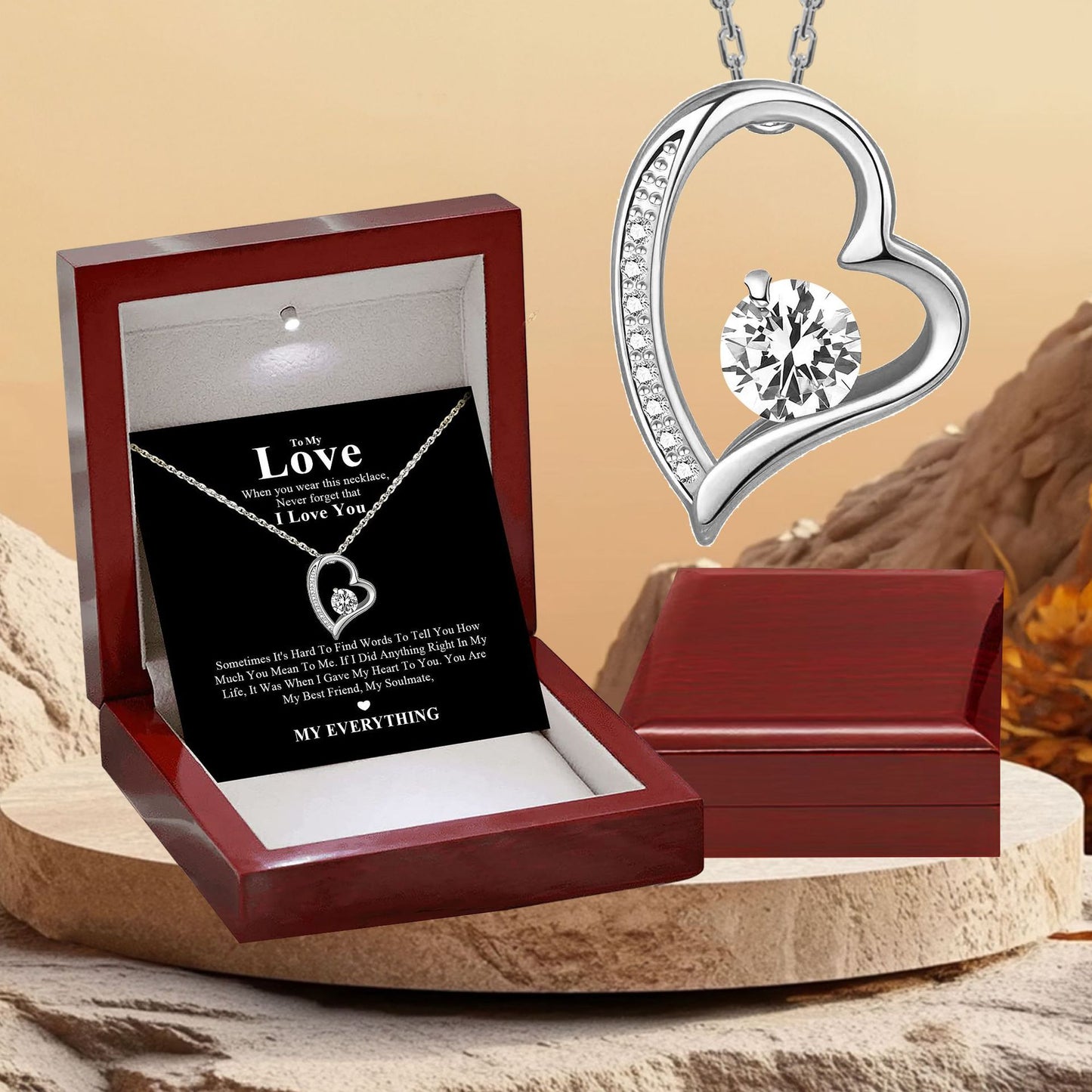 Women's Micro Inlaid Zircon Love Fashion Simple High-grade Necklace