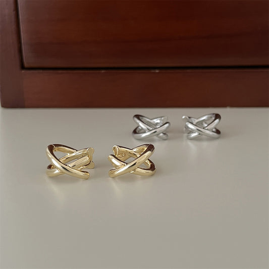 Style Retro Simple Female Niche Unique Design High Sense Earrings