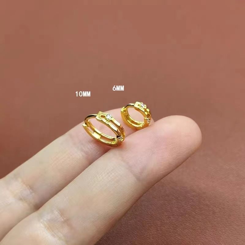 High-grade Round Eardrops Trendy Ear Clips Rings