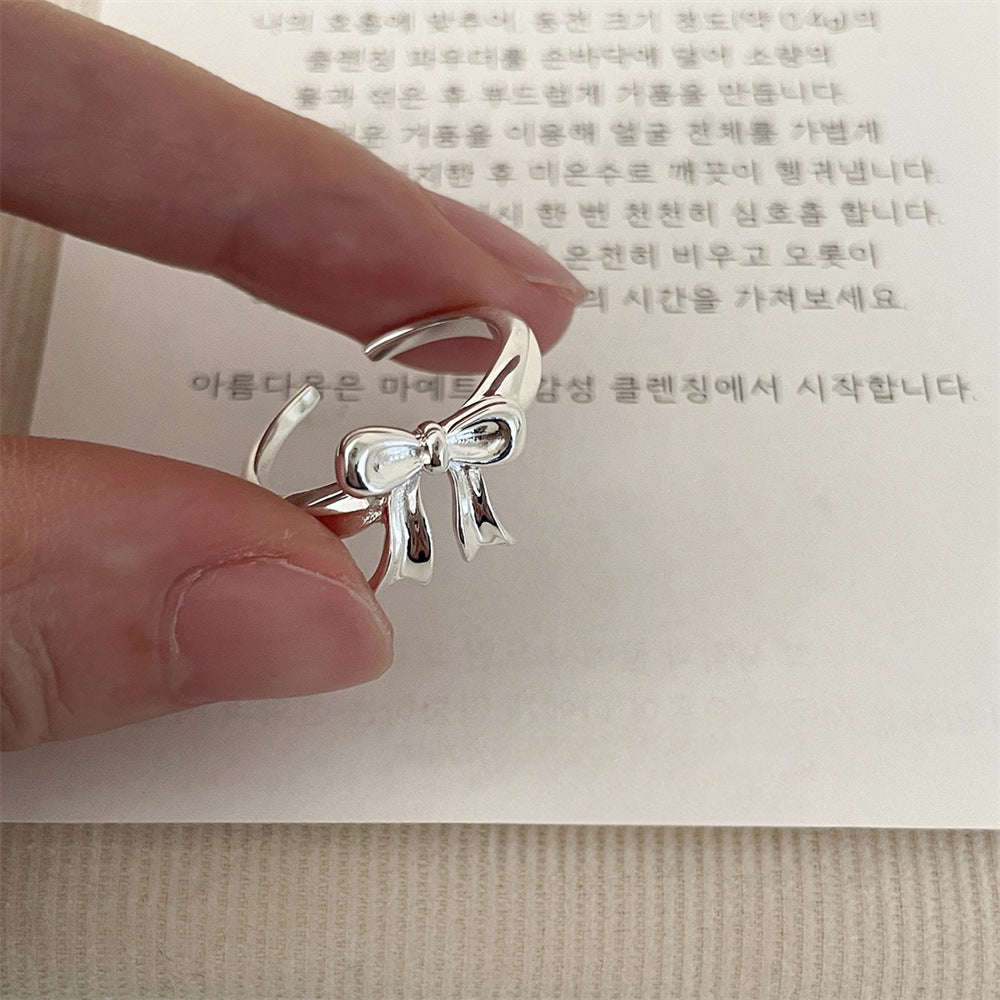 Style Simple Irregular Sterling Sier Female Design Rings