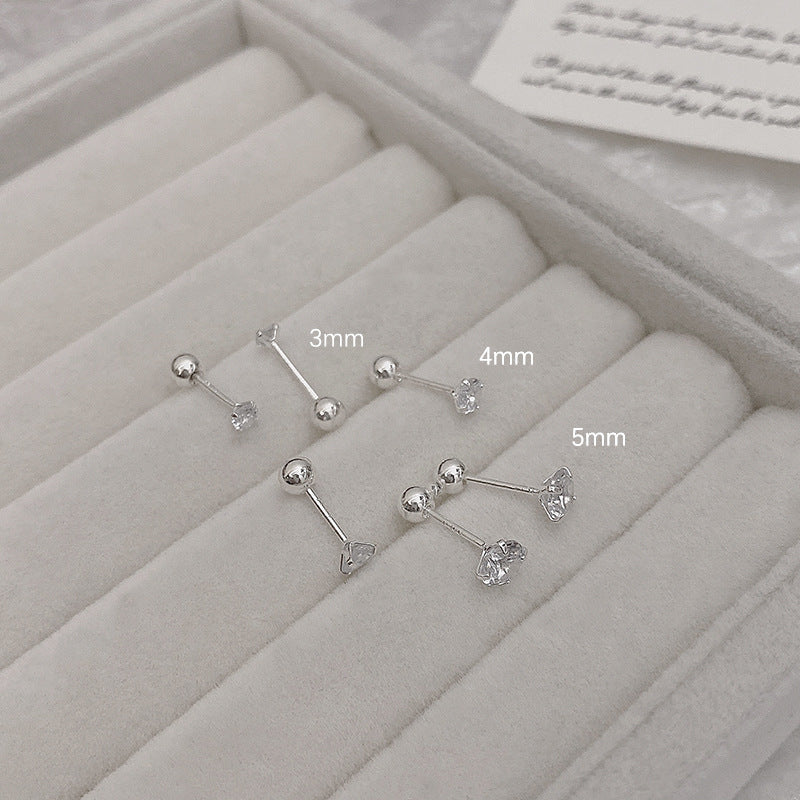 Women's Before Sleep Super Flash Zircon Ear Bone Exquisite Small High Rings