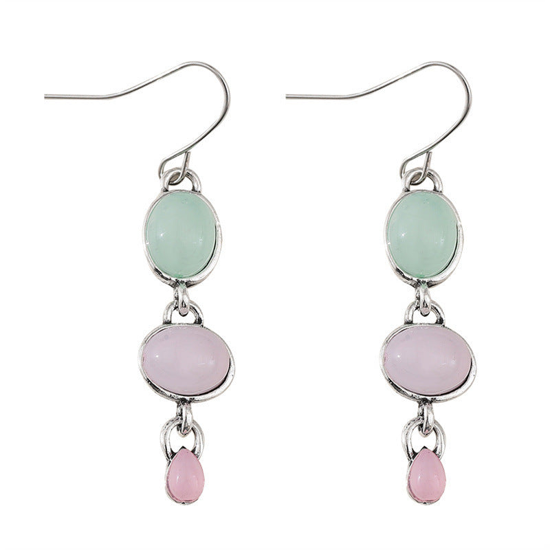 Women's Multiple Options Bohemian Ethnic Turquoise Eardrops Combination Earrings
