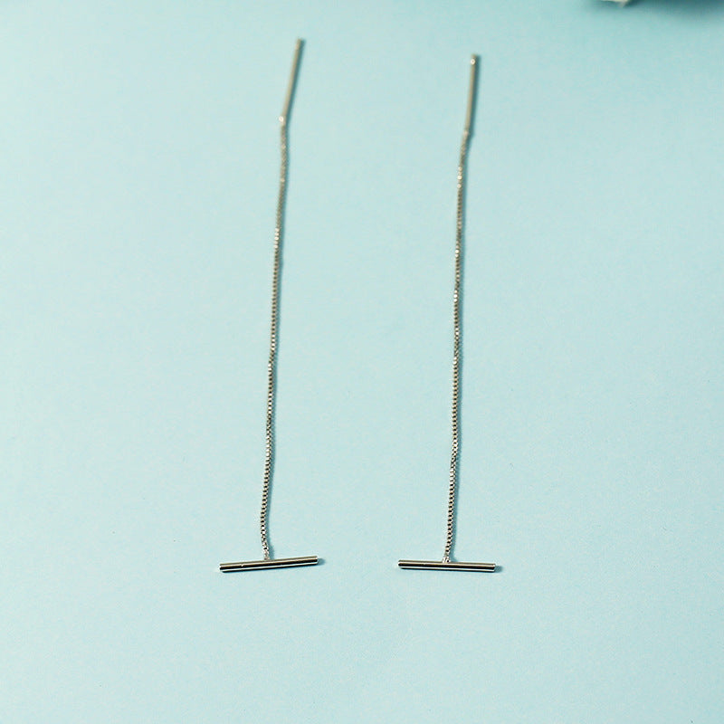 Women's Korean Style Long Elegant Simple Cold Ear Line