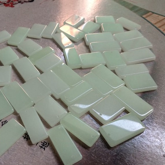 Luminous Stone Square Lucky Long Fluorescent Pendants