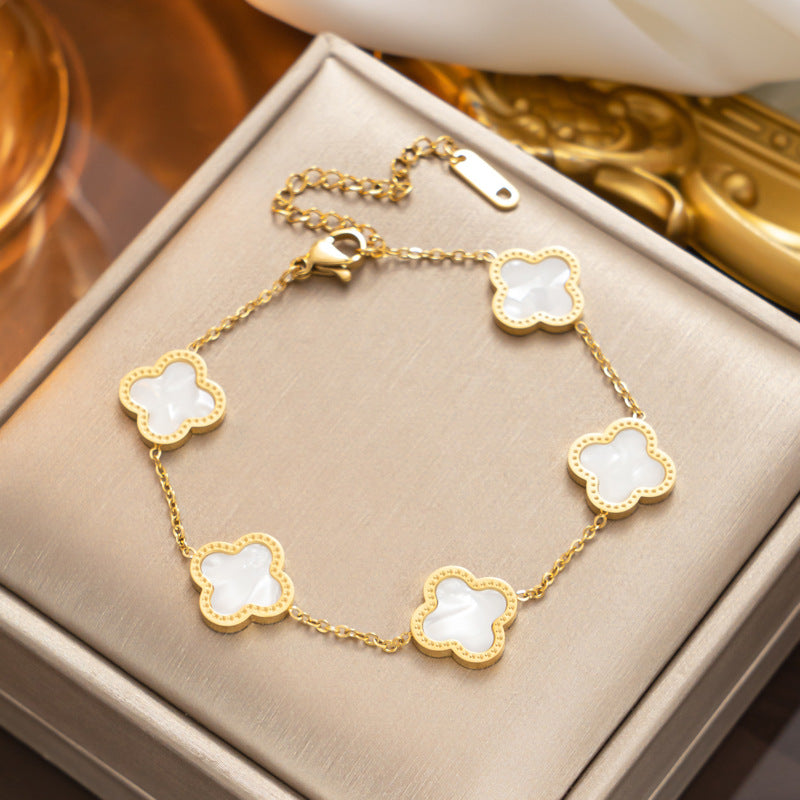 Diamond Rose Gold Fashion Charm Pork Bracelet