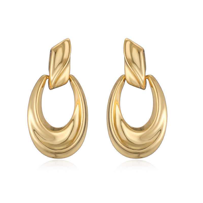 Personality Hollow Out Water Drop Metal Creative Rings