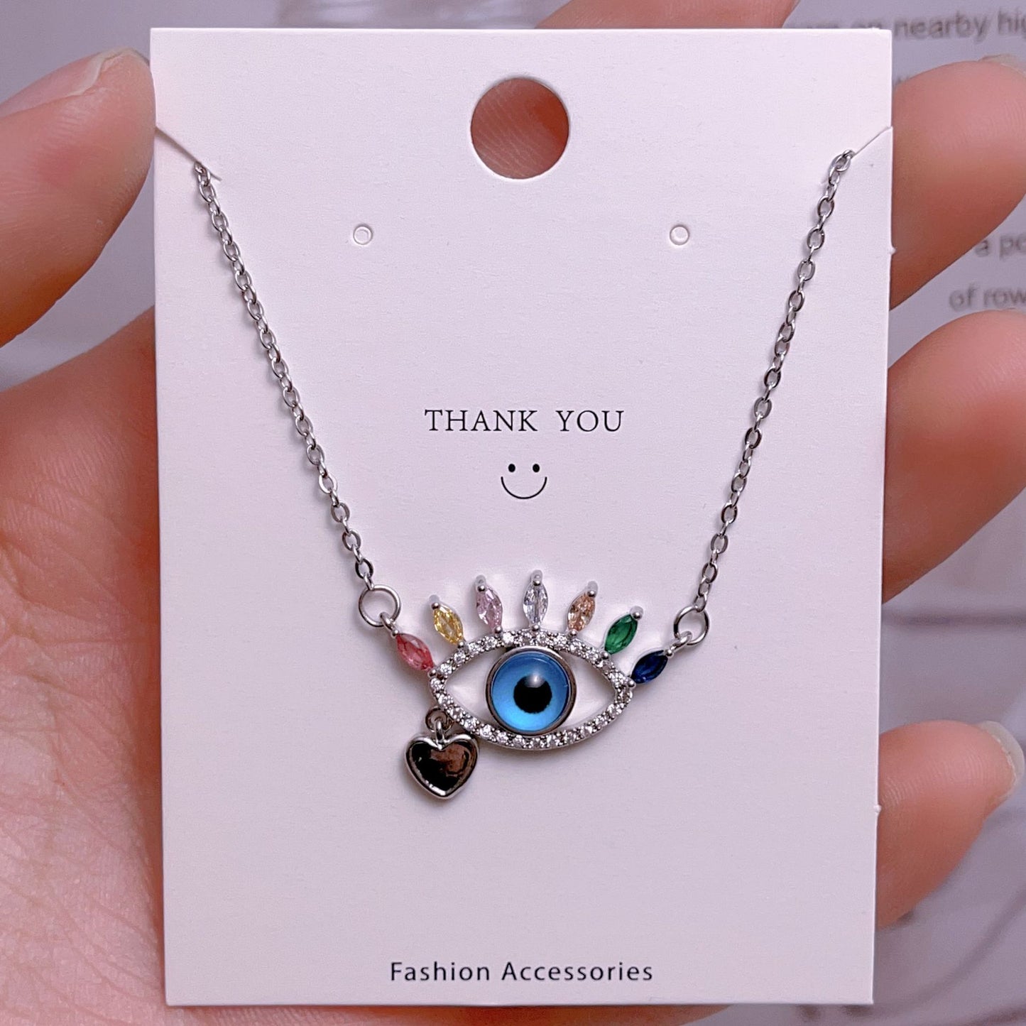 Eye Female Fashion Personality Titanium Steel Clavicle Necklaces