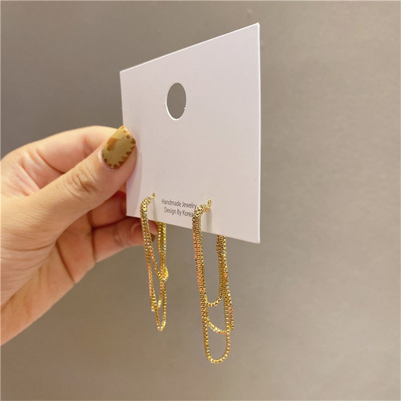 Women's Tassel Graceful Long Delicate Trendy Light Earrings