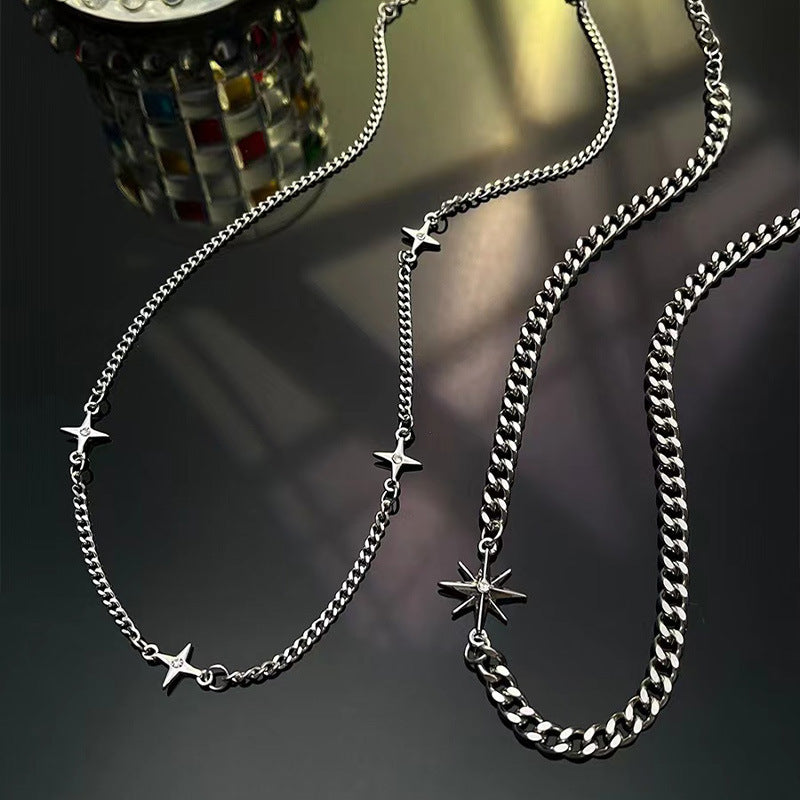 Chain Stitching Female Hip Hop Sweet Cool Cold Wind Necklace