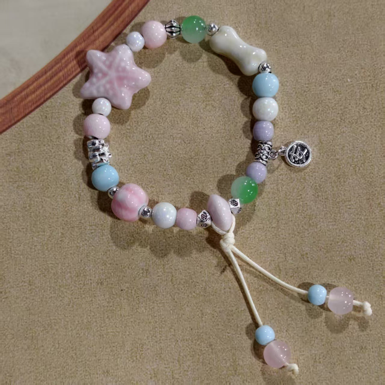 Alloy Ceramic Ethnic Style Single Handmade Filament Bracelet