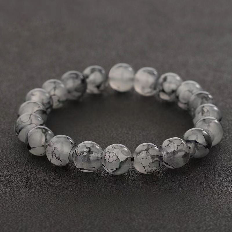 Women's & Men's Chinese Ink Gray Pliable Temperament Retro Hand Toy Bracelet