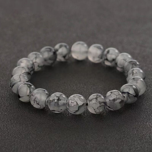 Women's & Men's Chinese Ink Gray Pliable Temperament Retro Hand Toy Bracelet