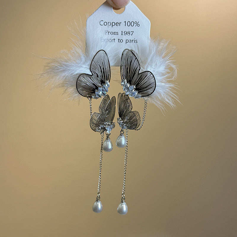 Women's Butterfly Design Show Sweet Elegance Exquisite High-grade Earrings