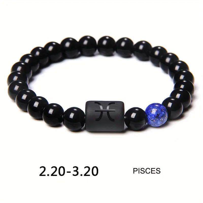 Xi Twee Constellation Elastic Tigereye Agate Bracelet